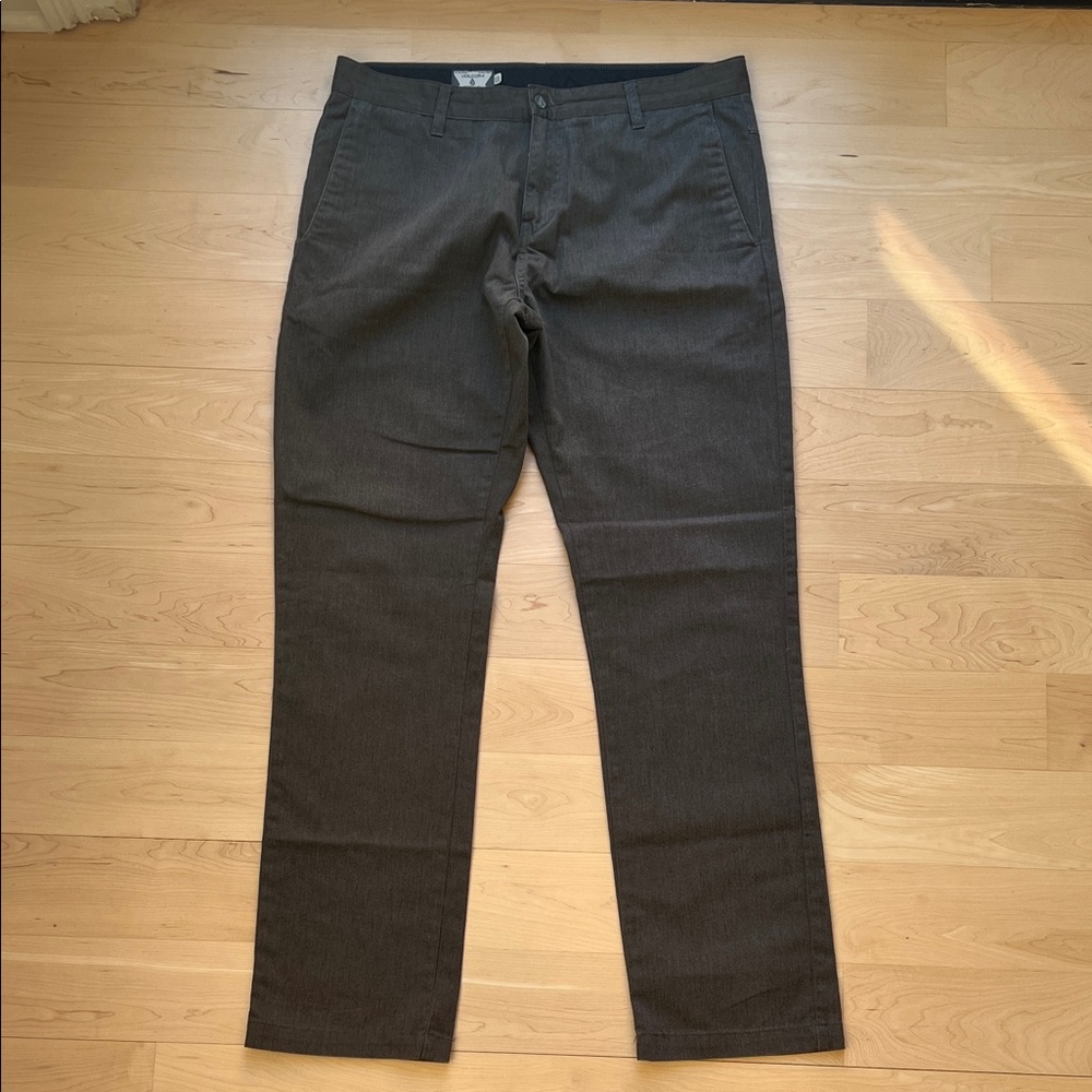 Volcom Men's Dark Gray Pants, Size 34